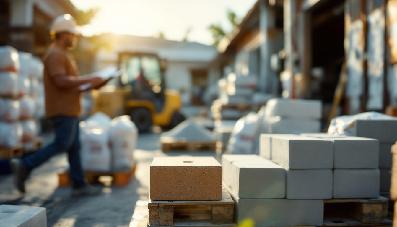 Order staged and checked at a supplier yard